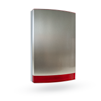 JA-1X1A-C-ST Stainless cover with red flasher for outdoor jablotron sirens 