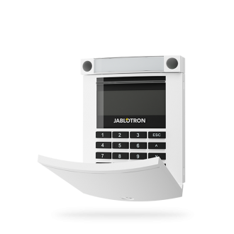 JA-114E-WH Bus Access Module with display, keypad and RFID