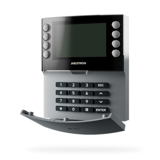 JA-115E-GR Bus four-segment keypad with display and RFID reader Grey