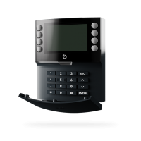 JA-115E-NFC-AN Bus-connected four-segment keypad with display and NFC reader - anthracite