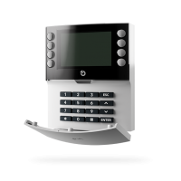 JA-115E-NFC Bus-connected four-segment keypad with display and NFC reader