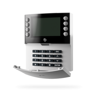 JA-115E-NFC Bus-connected four-segment keypad with display and NFC reader