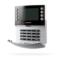 JA-155E-WH Wireless four-segment keypad with display and RFID reader JA-155E-WH Wireless four-segment keypad with display and RFID reader