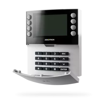 JA-155E-WH Wireless four-segment keypad with display and RFID reader JA-155E-WH Wireless four-segment keypad with display and RFID reader