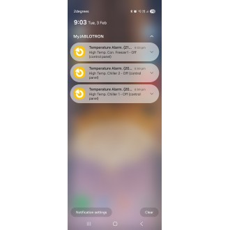 LAN Wireless Temperature Alarm with free smart phone application